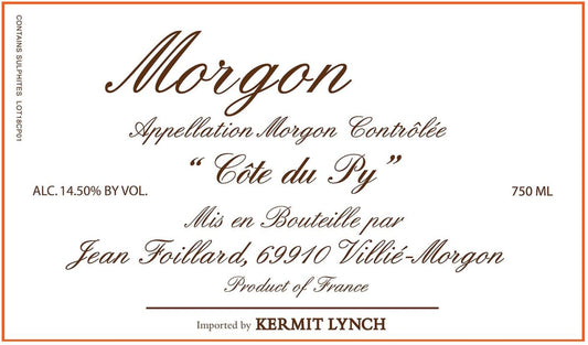 Domaine Jean Foillard Morgon "Côte du Py"