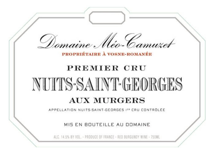 Domaine Méo-Camuzet Nuits-Saint-George Premier Cru "Aux Murgers"