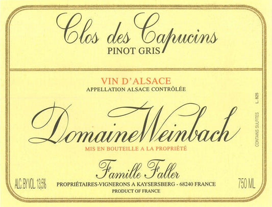 Domaine Weinbach "Clos des Capucins" Pinot Gris (2022)
