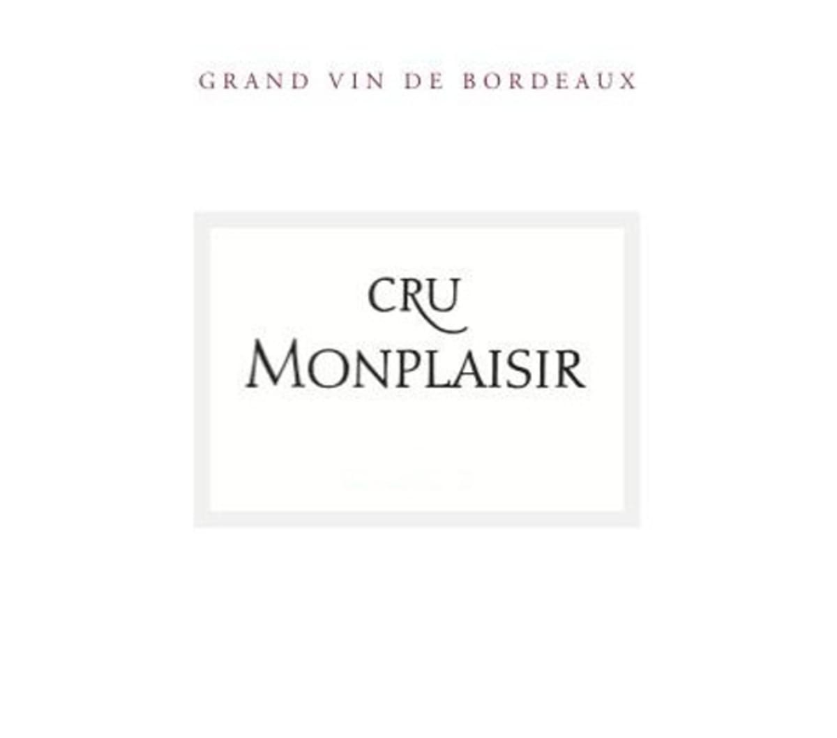 Cru Monplaisir Bordeaux Supérieur Rouge