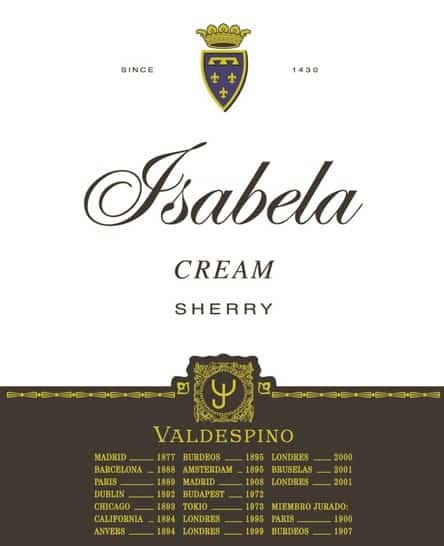 Valdespino Cream Oloroso “Isabela” Sherry