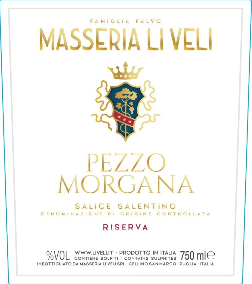 Li Veli Salice Salentino "Pezzo Morgana" Riserva