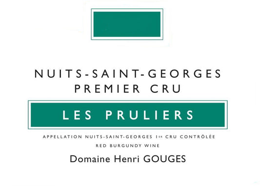 Domaine Henri Gouges Nuits-St-Georges "Les Pruliers" 1er Cru Rouge