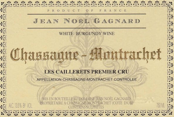 Jean Noel Gagnard Chassagne-Montrachet "Les Caillerets Premier Cru" (2023)