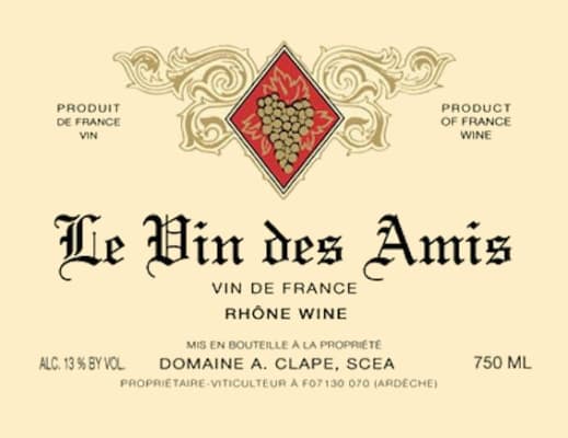 Domaine Auguste Clape "Le Vin des Amis" Rouge