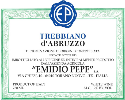 Emidio Pepe Trebbiano d'Abruzzo (2021)