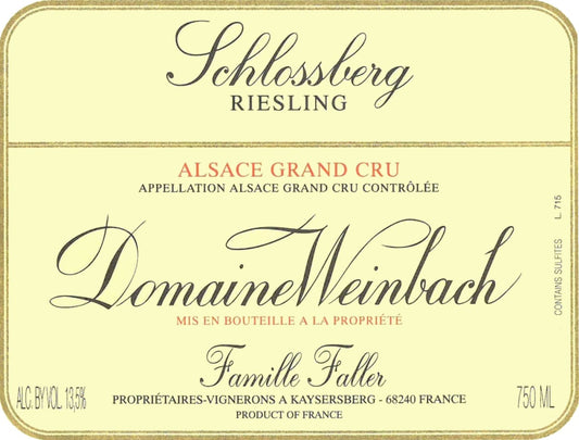 Domaine Weinbach Schlossberg Riesling Alsace Grand Cru (2022)
