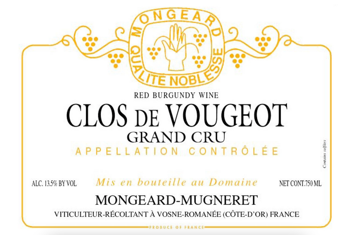 Domaine Mongeard-Mugneret Grand Cru "Clos De Vougeot"