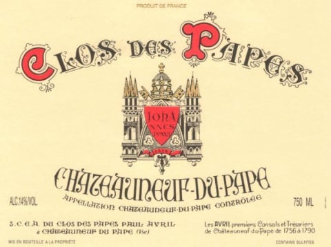 Clos des Papes Châteauneuf-du-Pape Rouge (2020)