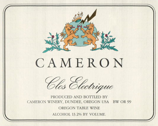 Cameron "Clos Electrique" Rouge (Pinot Noir)