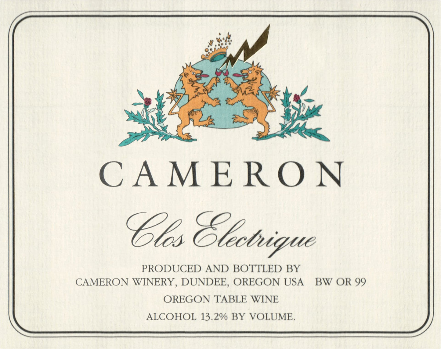 Cameron "Clos Electrique" Blanc (Chardonnay)