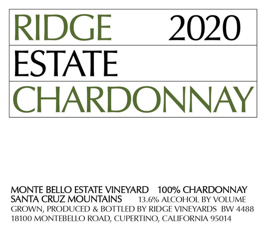 Ridge Estate Chardonnay (Santa Cruz)