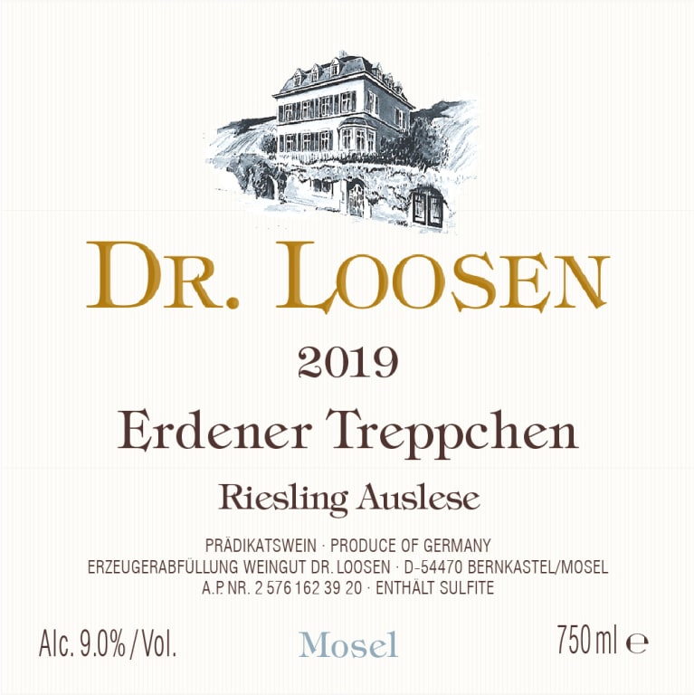 Dr. Loosen "Erdener Treppchen" Riesling Auslese (375mL)