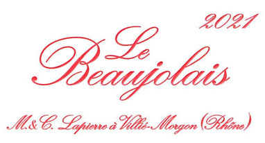 Mathieu & Camille Lapierre "Le Beaujolais" Beaujolais
