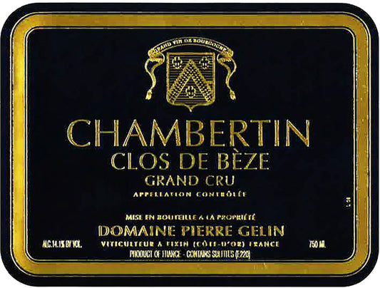 Domaine Pierre Gelin Chambertin-Clos de Bèze Grand Cru (2018)