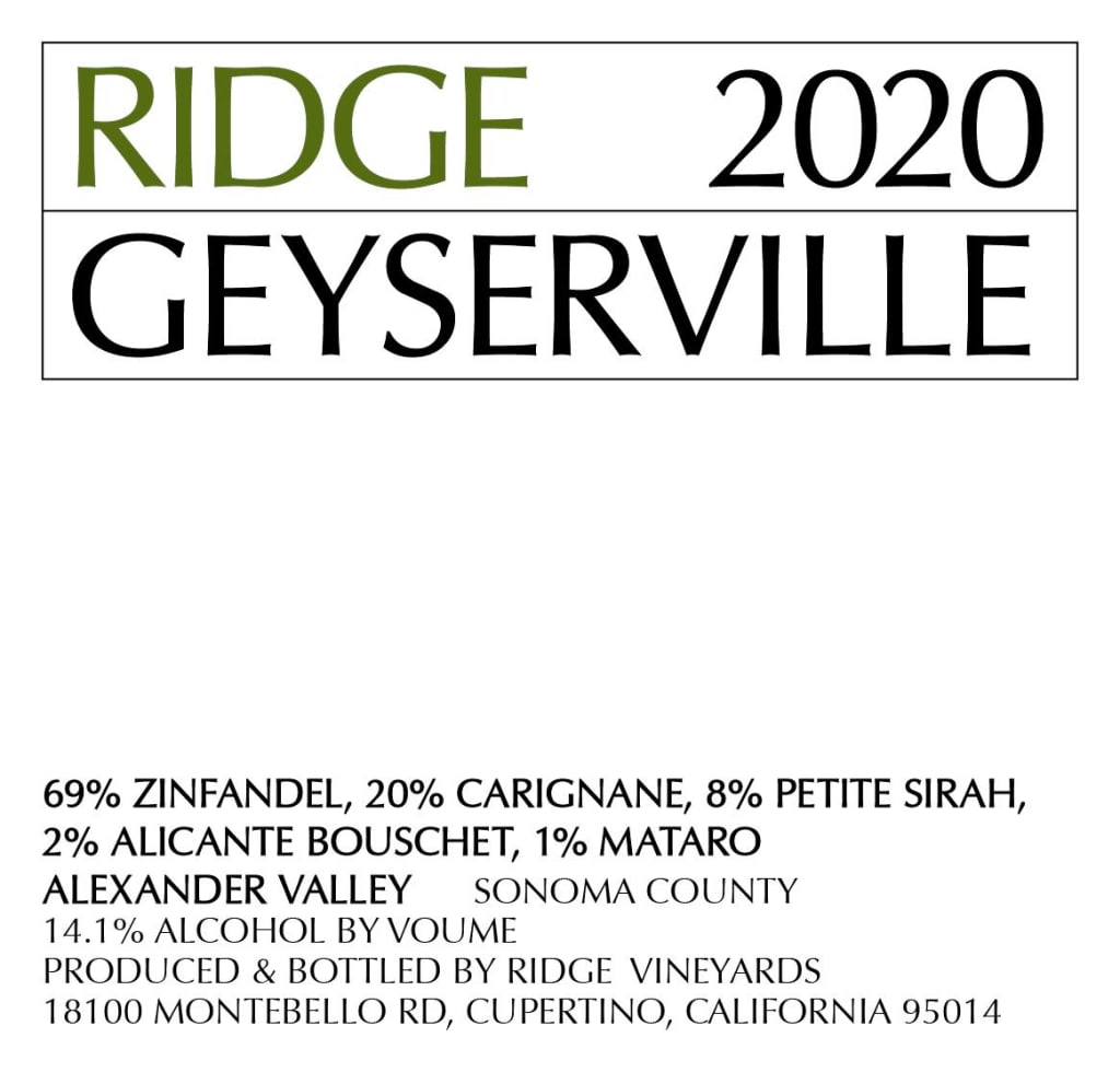 Ridge "Geyserville"