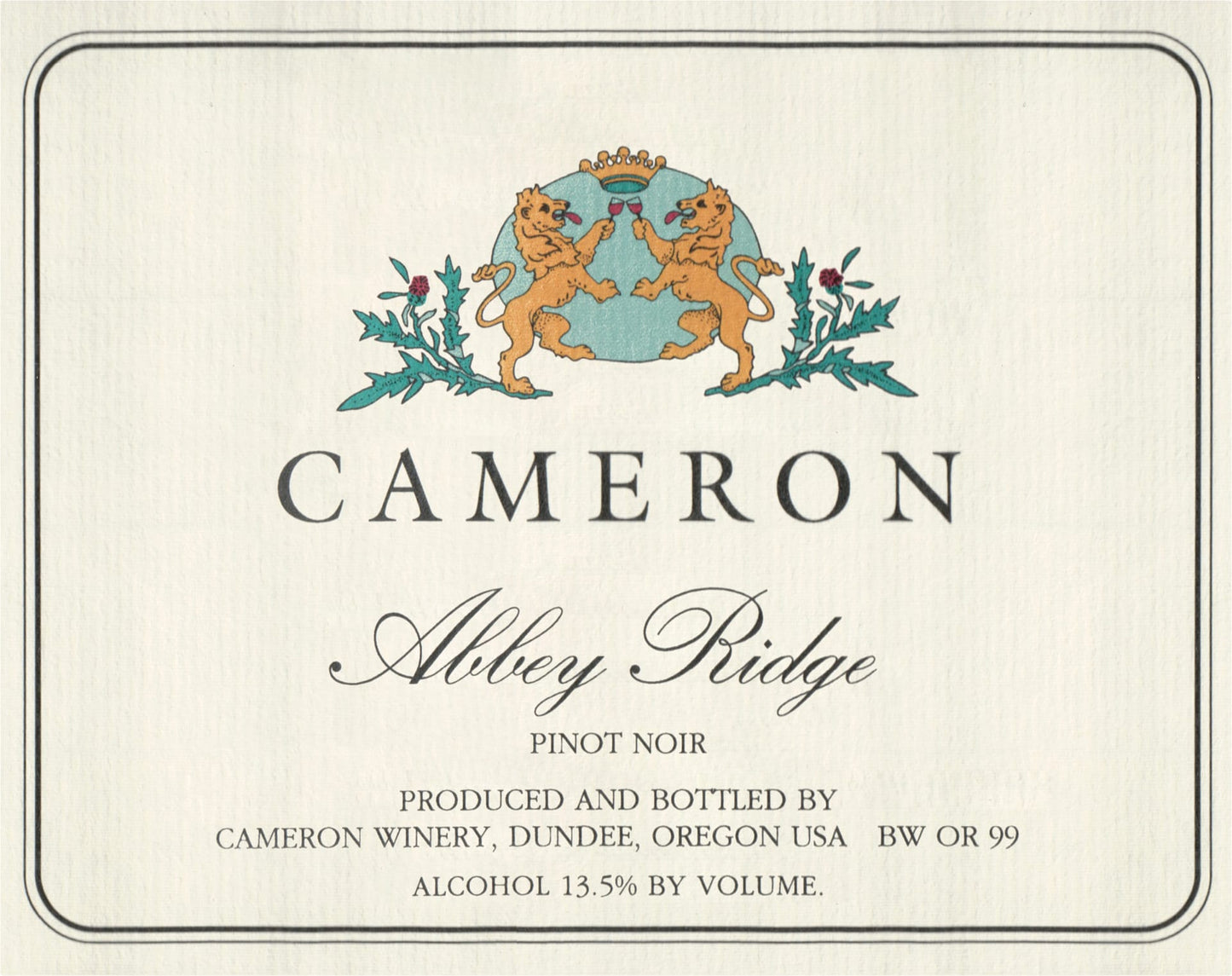 Cameron "Abbey Ridge" Rouge (Pinot Noir)