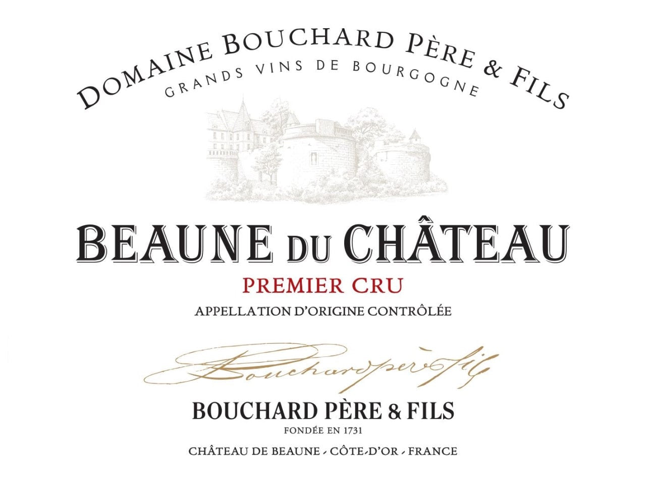 Bouchard Pere & Fils "Beaune du Chateau" Premier Cru Rouge